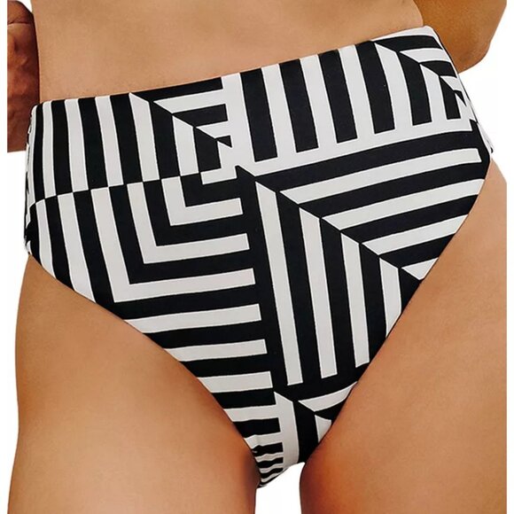 ViX Bela Geo Hotpant Bikini Bottom Women's Size Small Black & White NWOT! - Picture 1 of 8